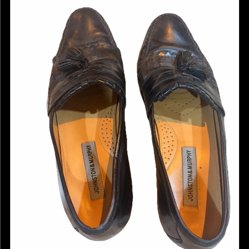 Johnston & Murphy Dark Brown Tassel Loafers